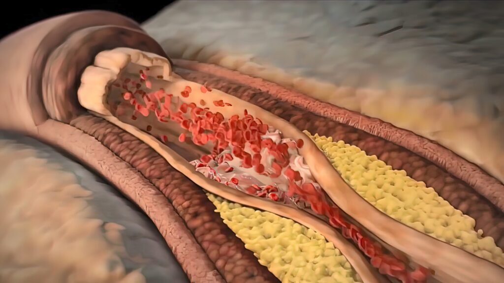 Plaque castratrice bloquant le vaisseau